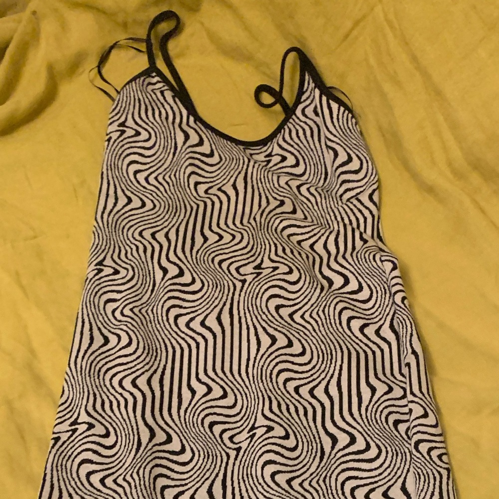 Black and White Whimsical Dress